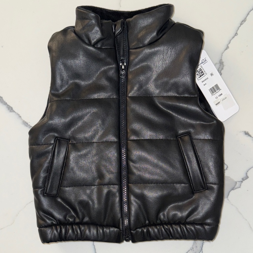 Splendid Black Puffer Vest